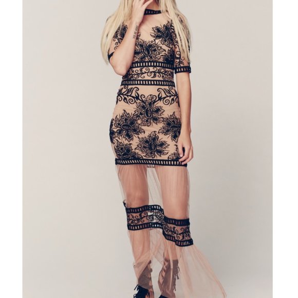 For Love and Lemons Desert Nights Maxi Dress - Picture 1 of 7